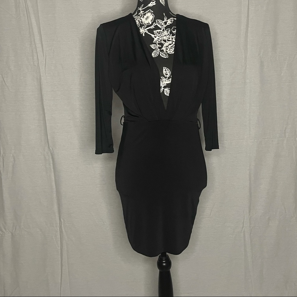 Black Plunge Dress